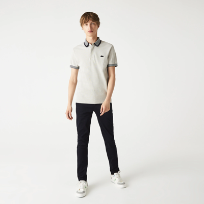 Lacoste Men's Slim Fit Stretch Cotton Pants - 33/32 In Blue