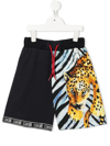 dressing gownRTO CAVALLI JUNIOR LEOPARD-PRINT TRACK TROUSERS