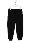 Roberto Cavalli Stretch-cotton Track Trousers In Black