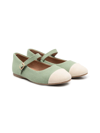 Age Of Innocence Bebe Buckle-fastening Ballerinas In Green