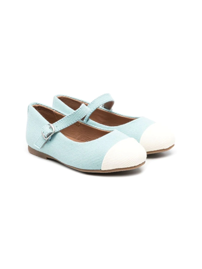 Age Of Innocence Kids' Bebe Buckle-fastening Ballerinas In Blue