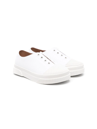 Age Of Innocence Kids' Lo-top Lace-less Sneakers In White