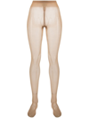 Falke Sheer-coverage High-waisted Tights In Neutrals