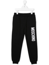 MOSCHINO LOGO-PRINT TRACK PANTS