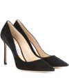 JIMMY CHOO ROMY 100 SUEDE PUMPS,P00241311