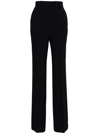 ALBERTO BIANI HIGH WAIST BLACK CADY PANTS ALBERTO BIANI WOMAN