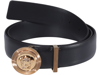 Versace Medusa Logo Belt In Black