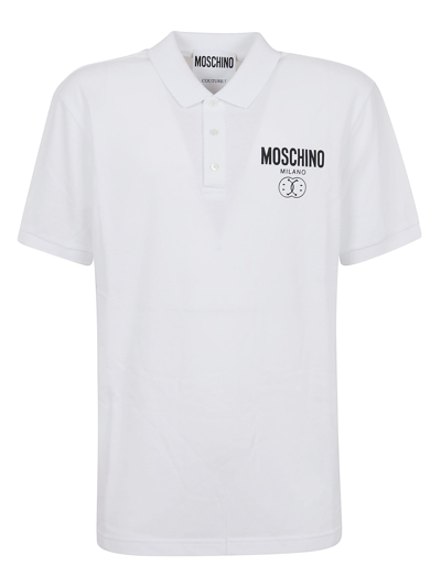 Moschino Double Smile Logo T-shirt In White