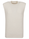 STELLA MCCARTNEY SOFT ALPACA STAPLES KNIT SLEEVELESS TOP