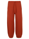Stella Mccartney Relaxed Cashmere Wardrobe Trousers Knit In Rust