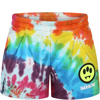 Barrow Kids' Multicolor Short For Girl With Logo