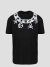 Philipp Plein Printed Cotton T-shirt In Black
