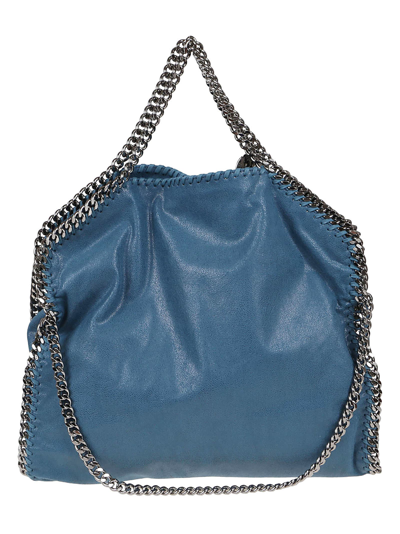 Stella Mccartney 3 Chain Falabella Shaggy Deer In Peacock