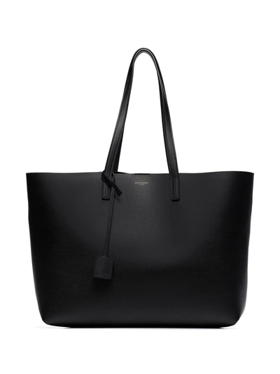 Saint Laurent Large Shopper Tote Bag In Black