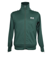 Golden Goose Star Zipped Track Jacket Denise Triacetate Logo Star Strip In Green/white