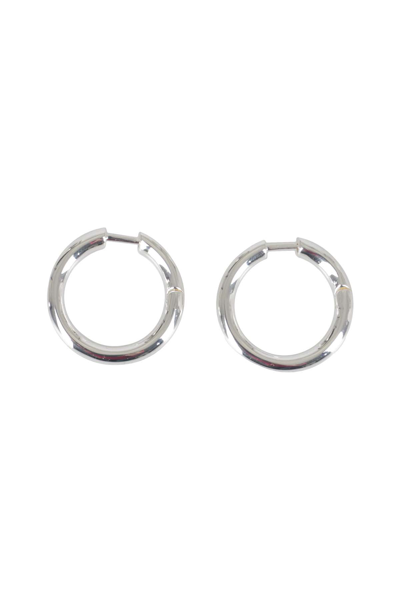 Federica Tosi Eva Hoop Earrings In Silver