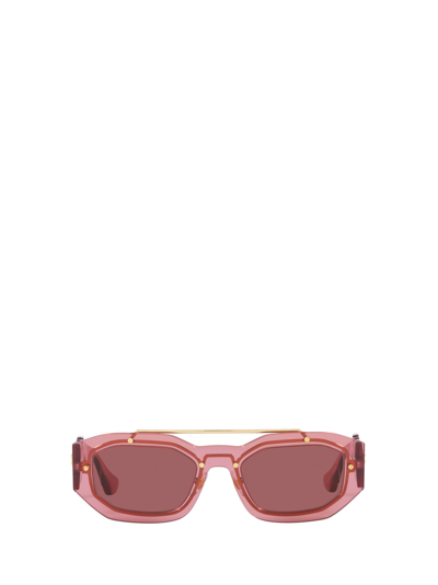 Versace Ve2235 Pink Sunglasses In Dark / Ink / Pink / Violet