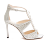 Jimmy Choo Aura 95 Sandals In Light Beige