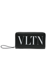 Valentino Garavani Vltn Wallet With Zip Accessories In Black