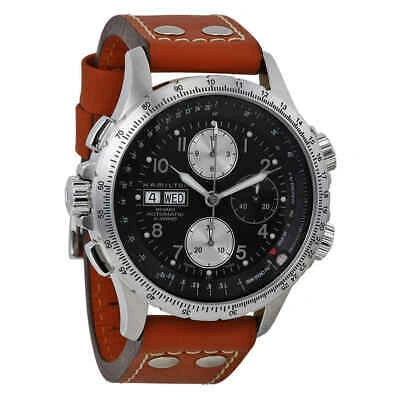 Pre-owned Hamilton Men's Khaki X Wind Lefty Automatic Chronograph Men's Watch H77616533