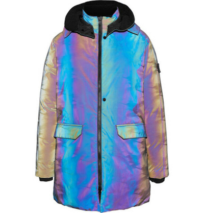Pre-owned Stone Island Shadow Project 2018 Scarabeo Down Parka Iridescent Xl Sold Out In Multicolor