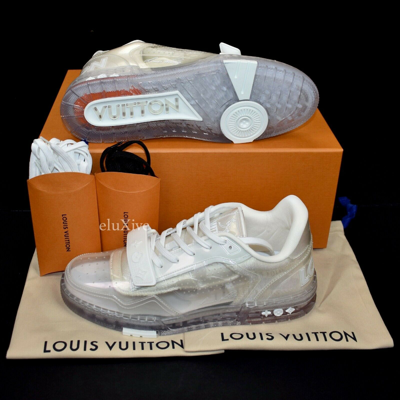 Pre-owned Louis Vuitton Men's Transparent Clear Trainer Sneakers