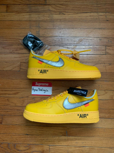 Off-White Nike Air Force 1 University Gold DD1876-700