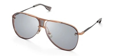 Pre-owned Dita Authentic  Drx-2082-i-rgd-blk-62 Decade-two Sunglasses Rose Gold 62mm In Gray