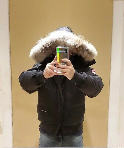 Pre-owned Canada Goose Grey Label Edition  Black Men's Chilliwack Medium Bomber