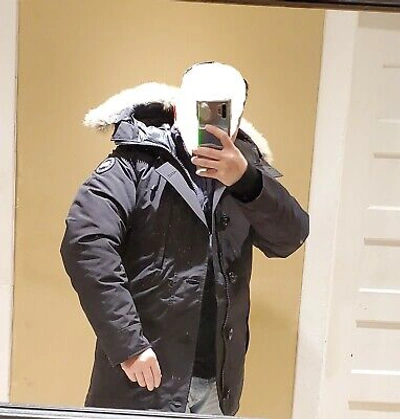 Pre-owned Canada Goose Limited "black Label" Edition Black  Chateau "xl" Parka Jacket