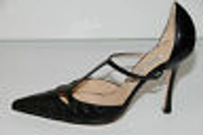 Pre-owned Manolo Blahnik $5400  Valon Bb Black Alligator Crocodile Shoes 39.5 9