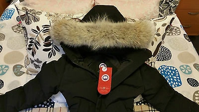 Pre-owned Label Edition Brand Red  Black Canada Goose Mystique Medium Parka Jacket