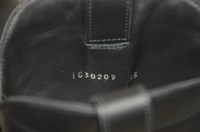 Pre-owned Chanel $1750  Oily Cal Star Harness Motorcycle Biker High Boots Shoes 35 36.5 In Black