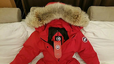 Pre-owned Label Concept Brand Red  Edition Red Canada Goose Trillium Small Parka Jacket In Sunfire Red