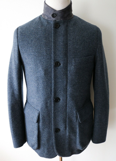 Pre-owned Loro Piana Blue Roadster Cashmere Castorino Nutria Fur Lined Jacket Coat 3xl