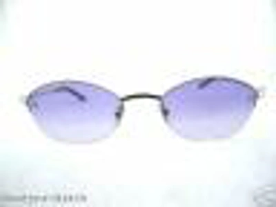 Pre-owned Cartier Semi Rimless Eyeglasses Platinum Frame Amethyst France Authentic In Purple