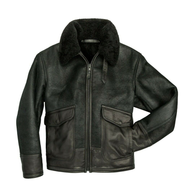 Pre-owned Cockpit Usa The Greenburgh Shearling Jacket Z21w107 Made In Usa In Brown