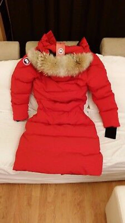 Pre-owned Label Edition Brand Red  "red" Canada Goose Mystique "medium" Parka Jacket