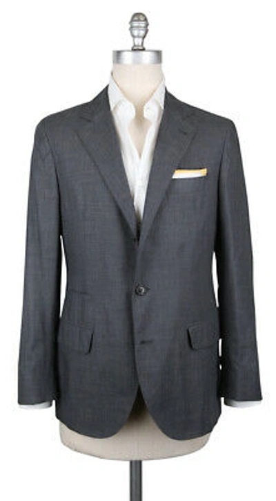 Pre-owned Brunello Cucinelli Dark Gray Cashmere Solid Sportcoat - (bc103173)