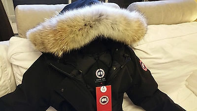 Pre-owned Canada Goose Brand Red Label Black  Victoria "large" Parka Jacket