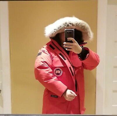 Pre-owned Canada Goose Brand Grey Label Hologram Tag Red  Expedition (xs) Parka Jacket