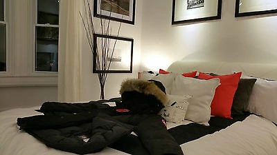Pre-owned Label Edition Brand Red  Black Canada Goose Trillium Xl Parka Jacket