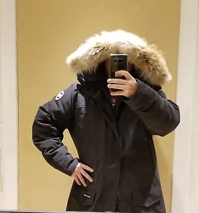 Pre-owned Canada Goose Latest "grey Label" Edition Black  Langford Xxl Parka Jacket
