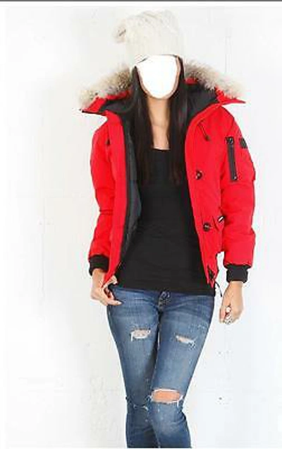 Pre-owned Canada Goose Brand Red Label Edition Hologram Red  Chilliwack Sm Parka Jacket