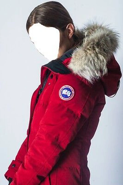 Pre-owned Canada Goose Brand "red Label" Edition  Red Shelburne "xs" Parka Jacket In Sunfire Red