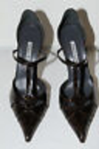 Pre-owned Manolo Blahnik $6500  Brown Valon Alligator Crocodile Shoes 39.5 9