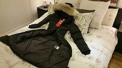 Pre-owned Canada Goose Brand "red Label" Edition Black  Mystique Sm Parka Jacket