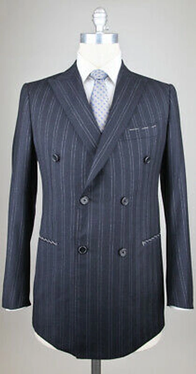 Pre-owned Luigi Borrelli $4500  Charcoal Gray Wool Suit - 40/50 - (lipare/dp/n/r7)