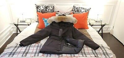Pre-owned Canada Goose 2022 Limited "black Label" Edition Black  Chateau Small Parka Jacket