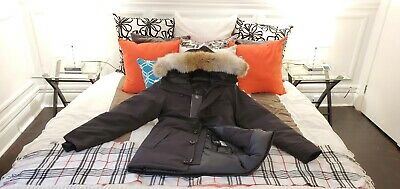 Pre-owned Canada Goose Limited "black Label" Edition Black  Chateau Small Parka Jacket